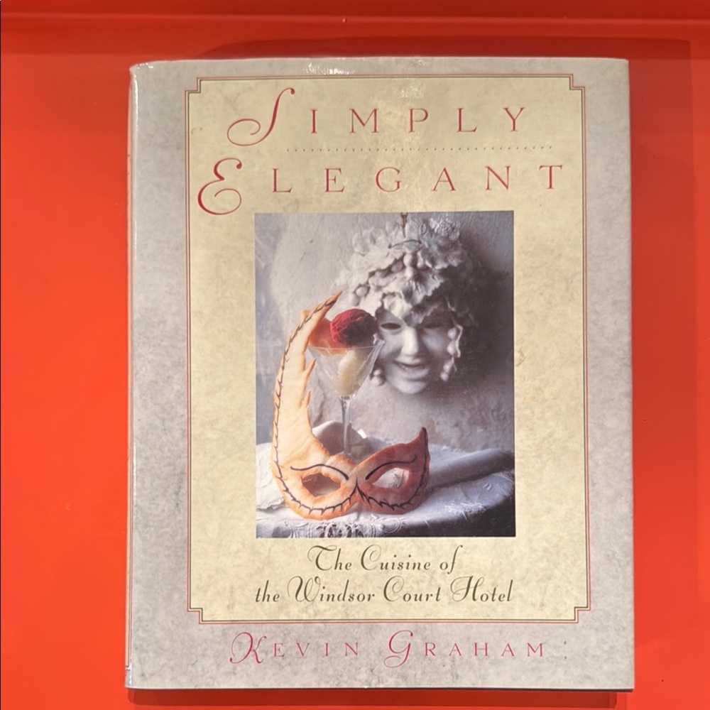 Simply Elegant by - Cream and Red Home Accent Book